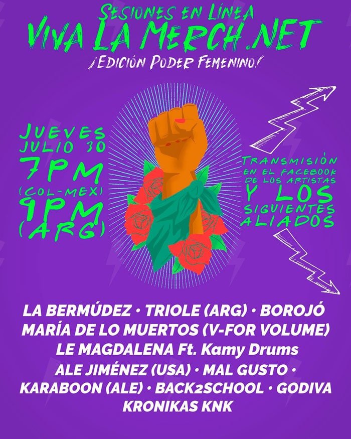 viva la merch sesiones en vivo poder femenino
