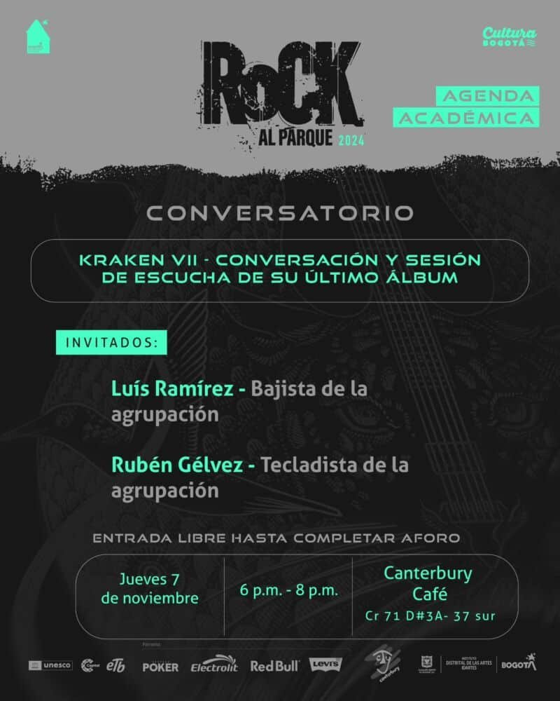 Jueves 7 de noviembre de 2024 Conversación y sesión de escucha: Kraken VII